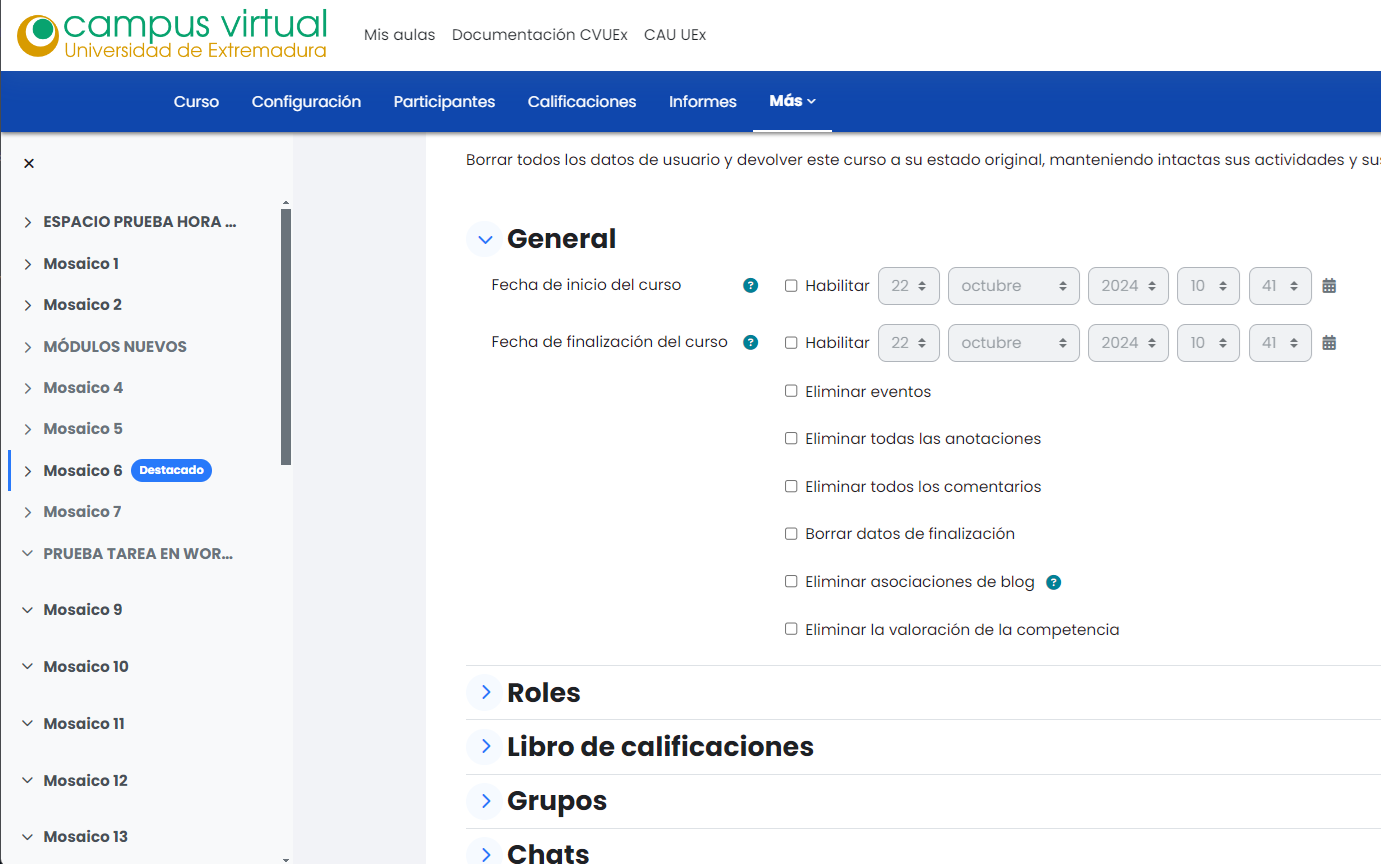 Ajusta tus opciones
